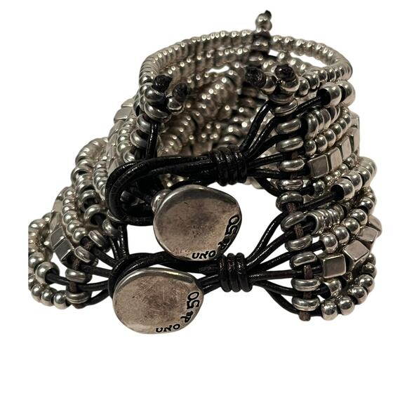 UNO de 50 Trivial Multistrand Silver Bracelet ORIGINAL - Picture 2 of 7